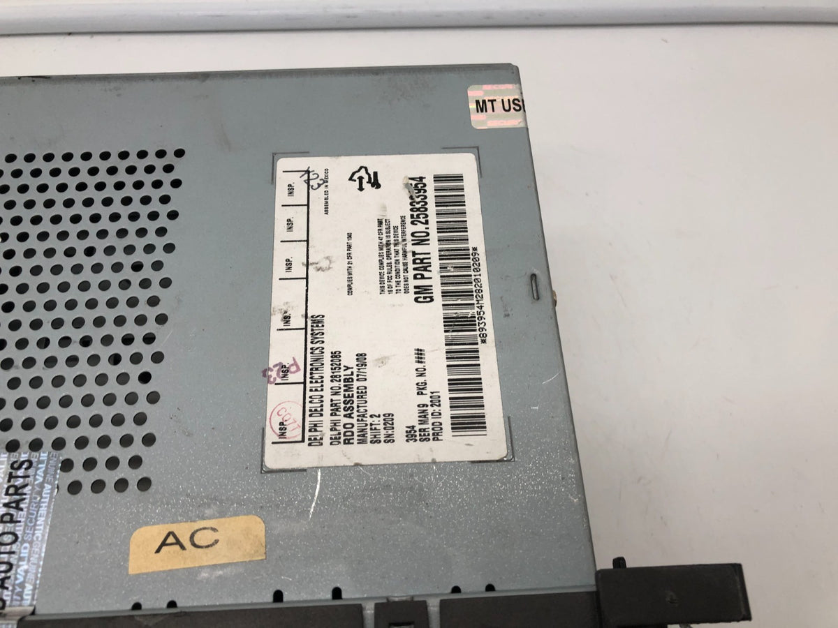 2009 Saturn Aura AM FM Radio CD Player Receiver OEM C02B51001
