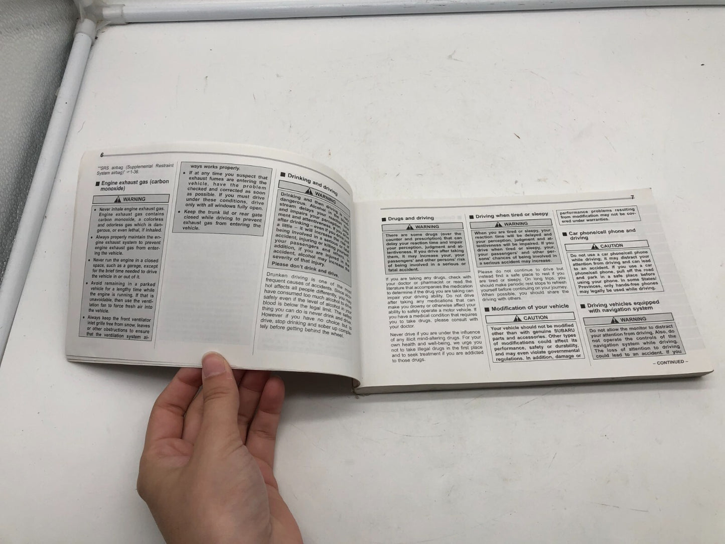 2009 Subaru Impreza Owners Manual OEM D02B03001