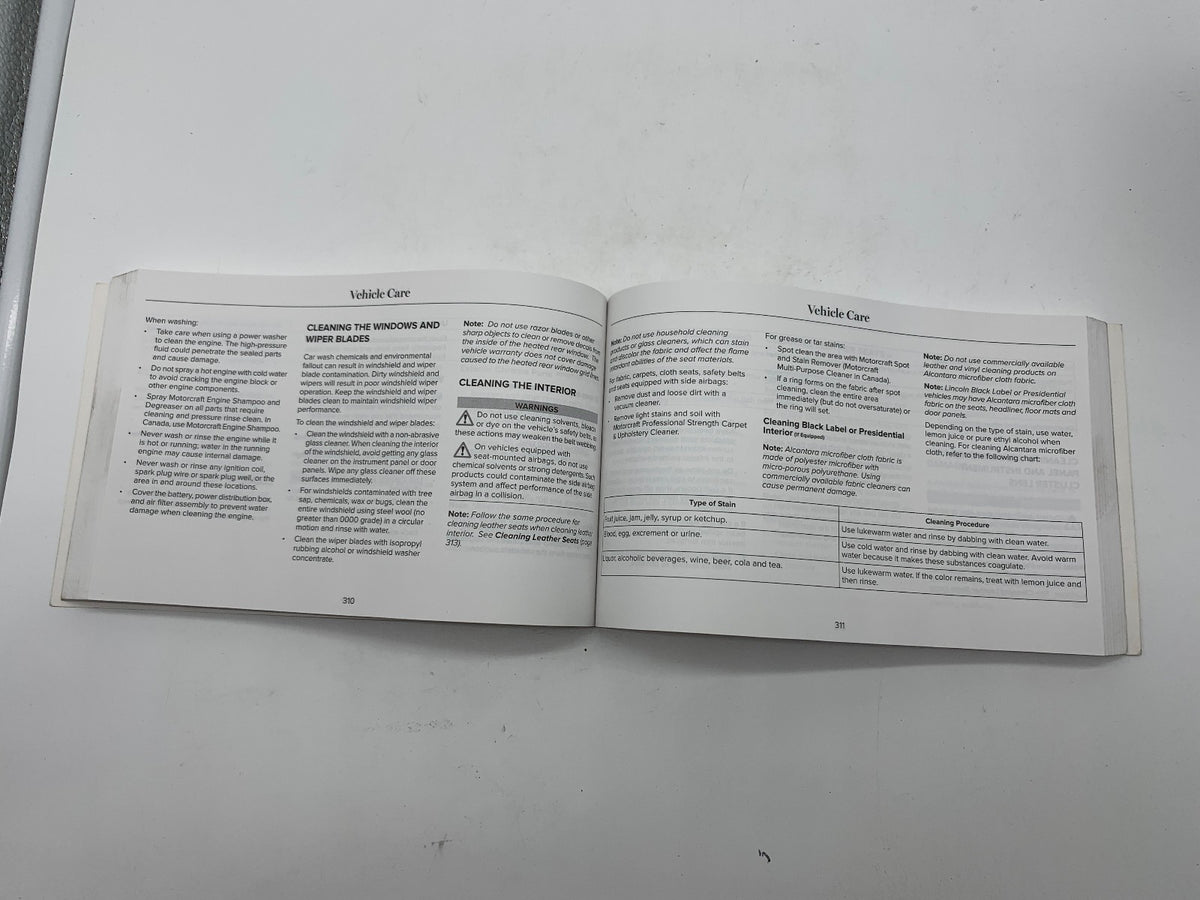 2016 Lincoln MKZ Owners Manual Set with Case OEM