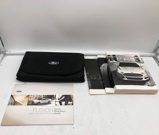 2015 Ford Fusion Owners Manual Set with Case OEM C02B46011