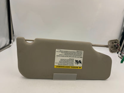 2010-2011 Ford Taurus Driver Side Sun Visor Sunvisor Gray Illuminated E03B63004