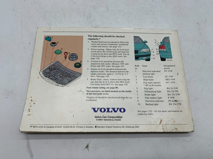 2003 Volvo S60 S60R Owners Manual OEM A04B01004