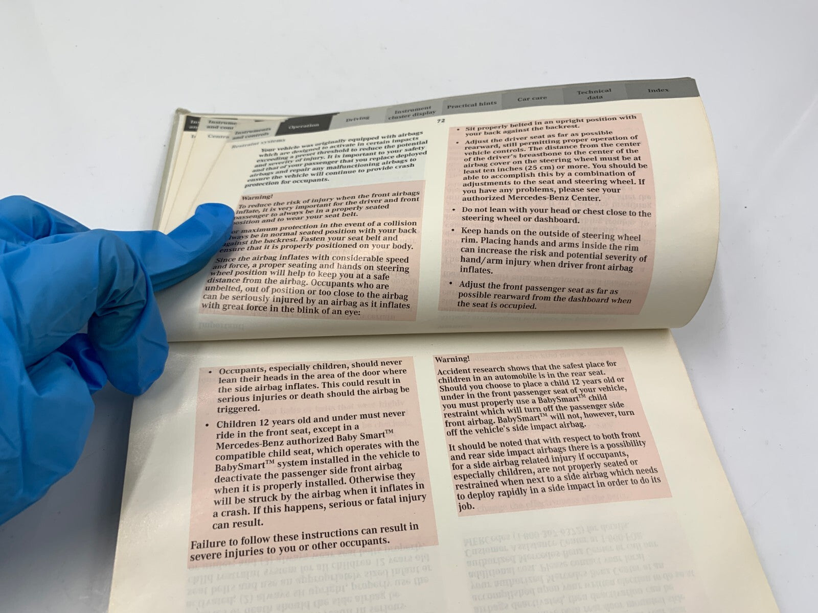 2002 Mercedes-Benz C-Class Owners Manual OEM C03B03018