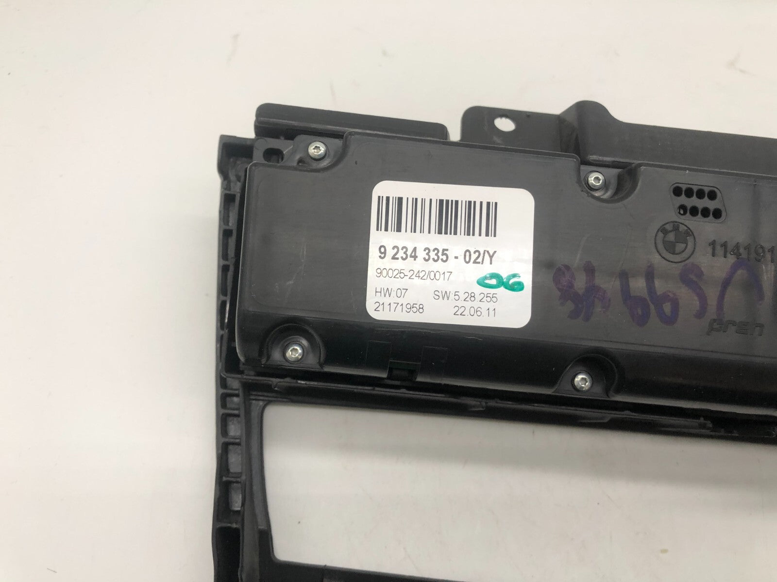 2008-2014 BMW X6 AC Heater Climate Control Unit OEM A03B22049