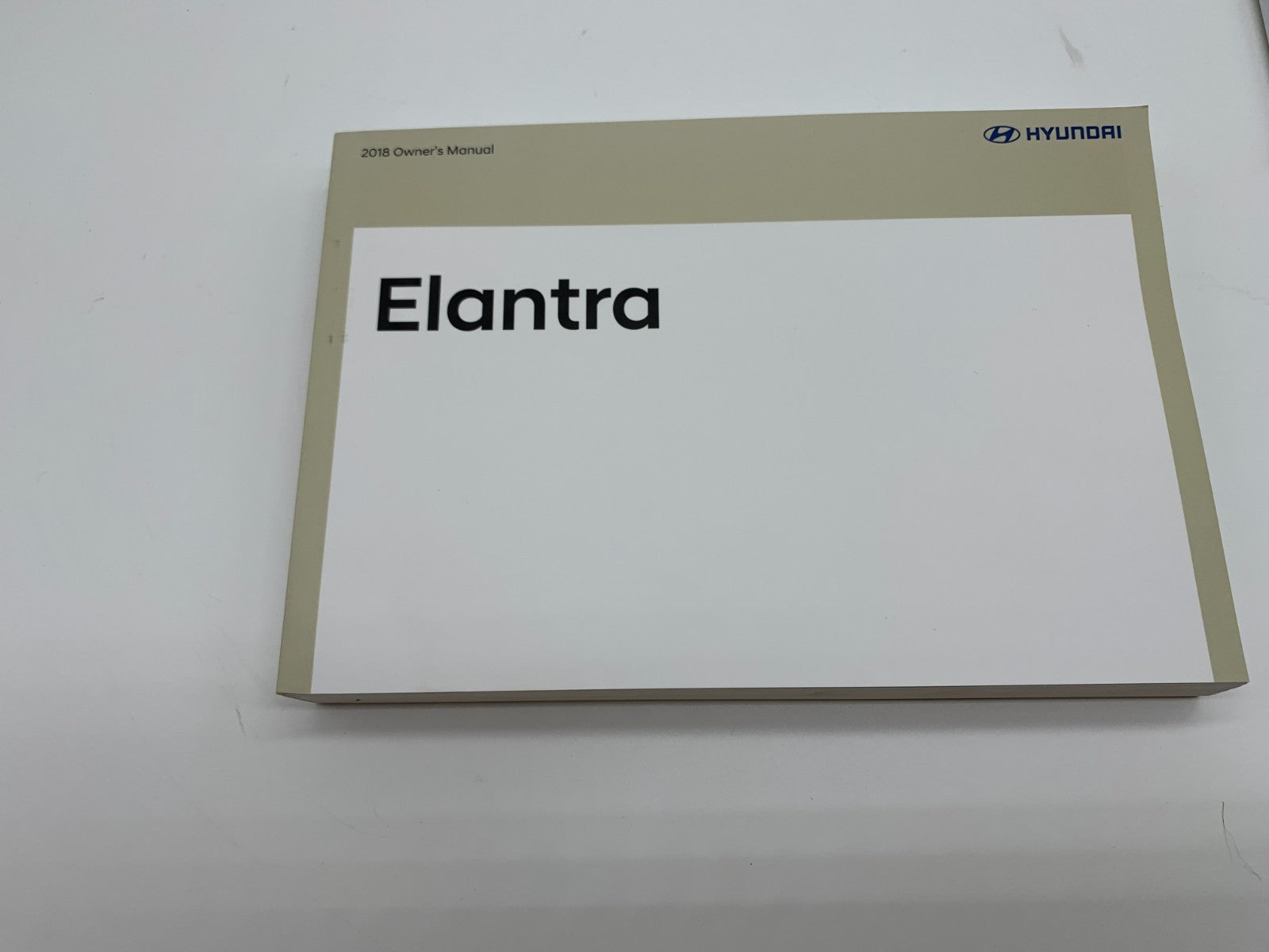 2018 Hyundai Elantra Owners Manual Set OEM C03B49004