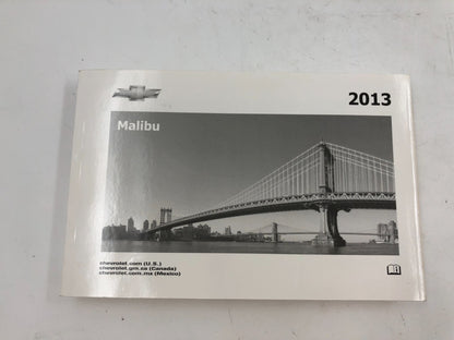 2013 Chevrolet Malibu Owners Manual Set OEM C03B50003