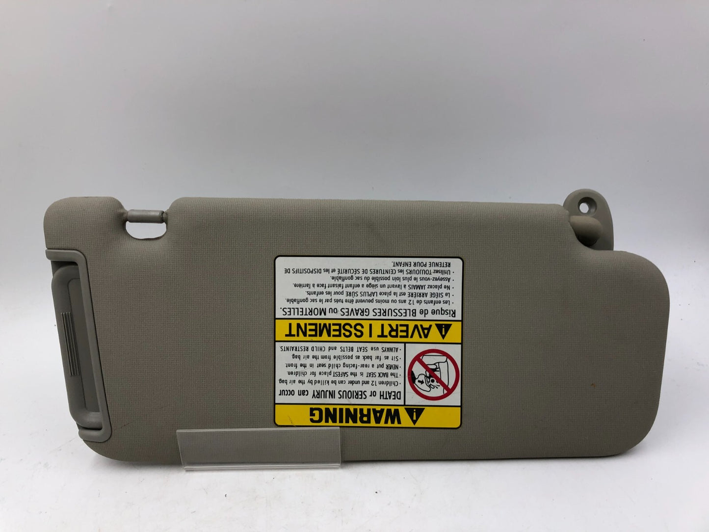 2010-2013 Kia Forte Driver Sun Visor Sunvisor Gray OEM D01B45010