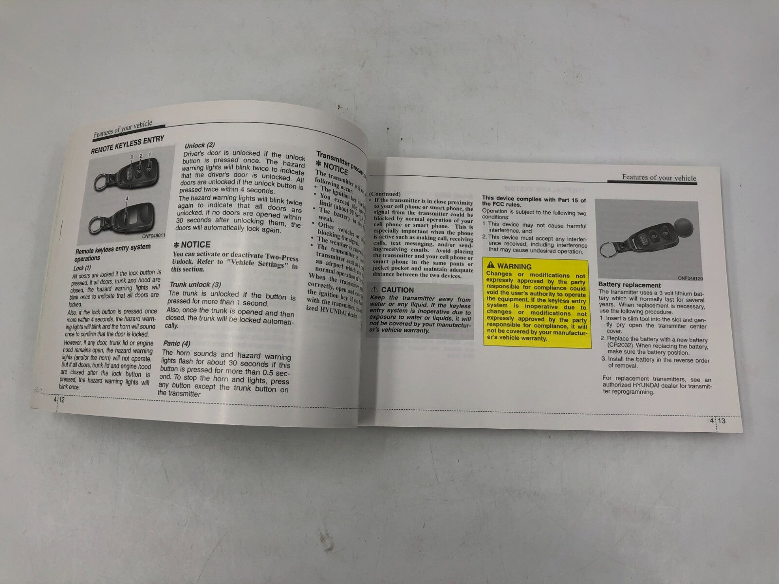 2013 Hyundai Sonata Owners Manual OEM A01B21008
