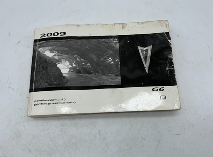 2009 Pontiac G6 Owners Manual OEM B01B16007