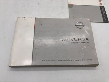 2011 Nissan Versa Owners Manual Set with Case OEM E02B40062