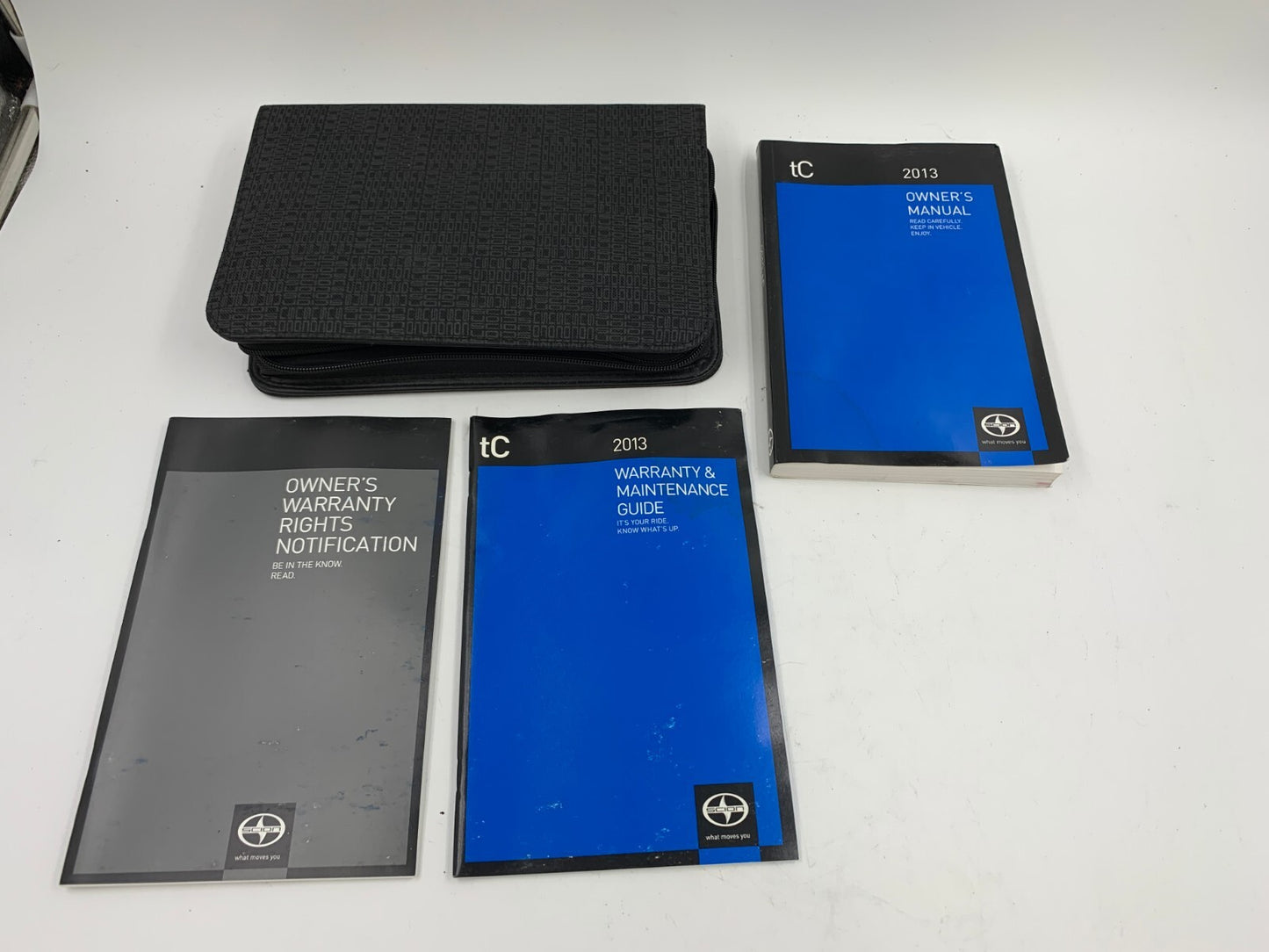 2013 Scion tC Owners Manual Set with Case OEM A02B37003