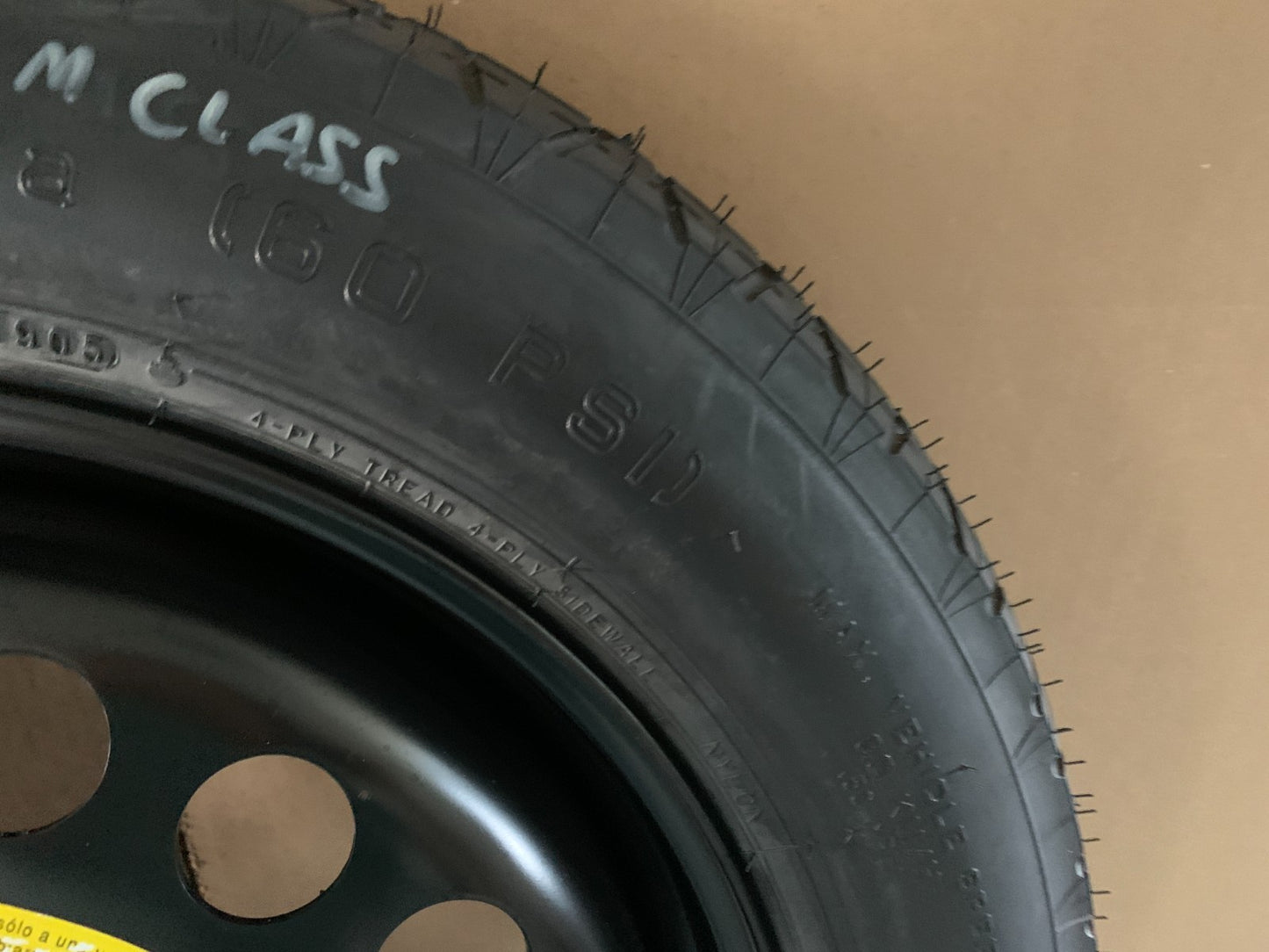 2006-2015 Mercedes M-Class 18" Spare Tire Wheel Compact Donut T155/90D18
