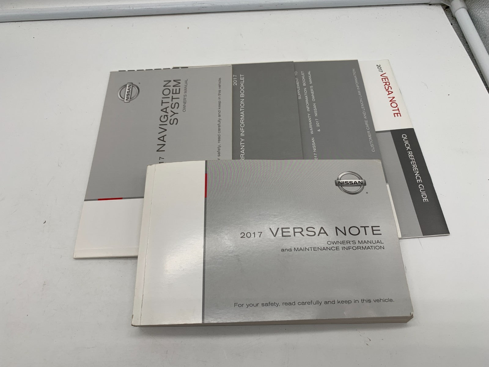2017 Nissan Versa Note Owners Manual Set with Case OEM