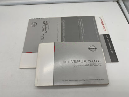 2017 Nissan Versa Note Owners Manual Set with Case OEM
