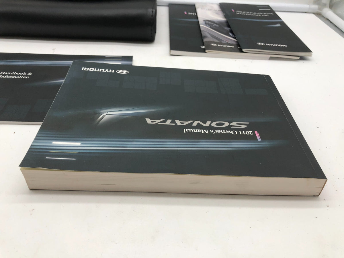 2011 Hyundai Sonata Owners Manual Set with Case OEM B03B17011