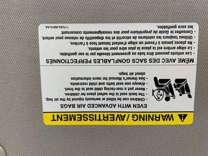2009-2012 Ford Flex Driver Sun Visor Gray Illuminated OEM C04B63003