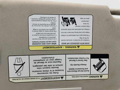 2018-2020 Nissan Rogue Driver Sun Visor Gray Illuminated OEM C03B59008