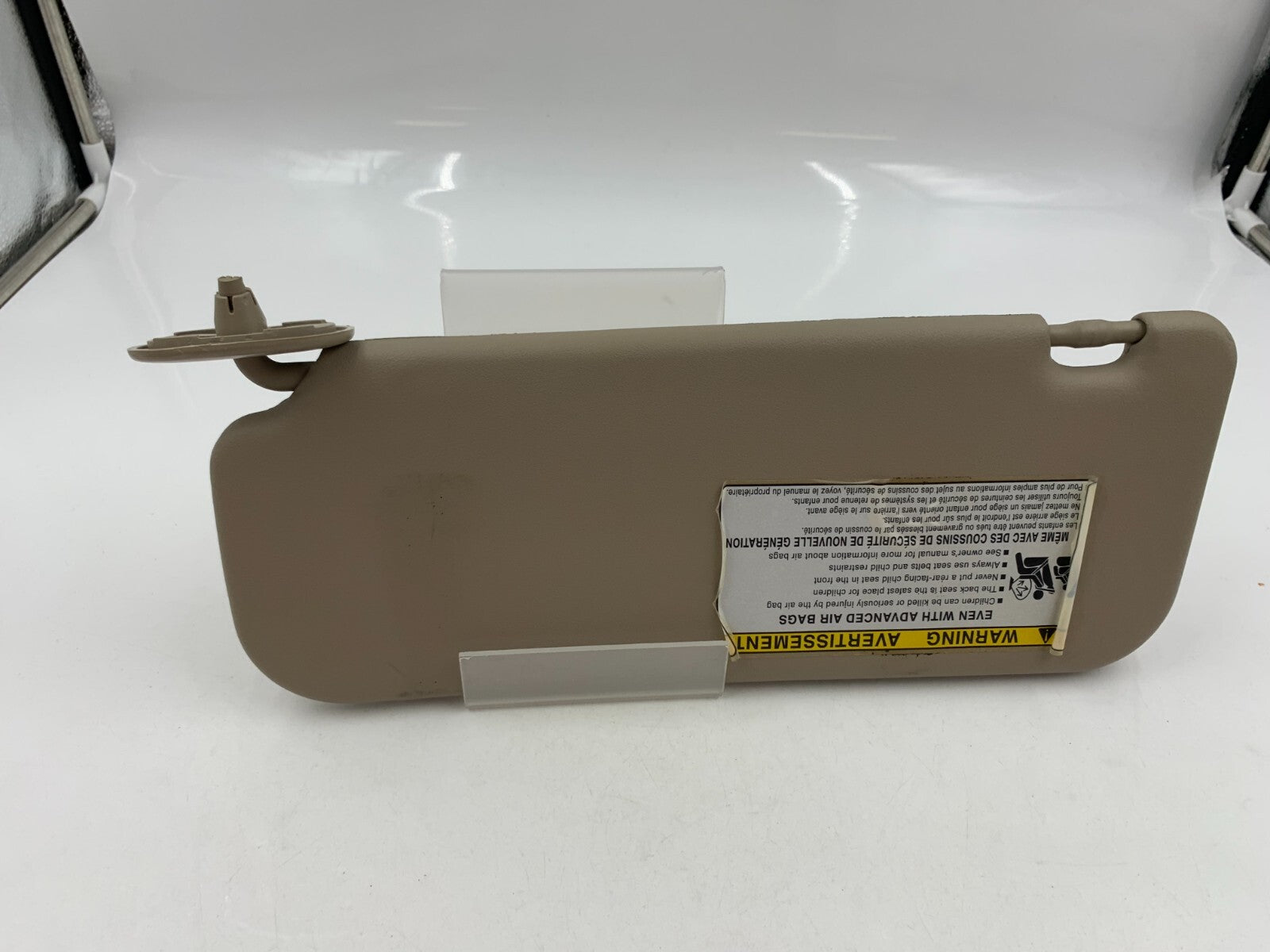 2005-2008 Toyota Corolla Passenger Sun Visor Beige OEM B04B47056