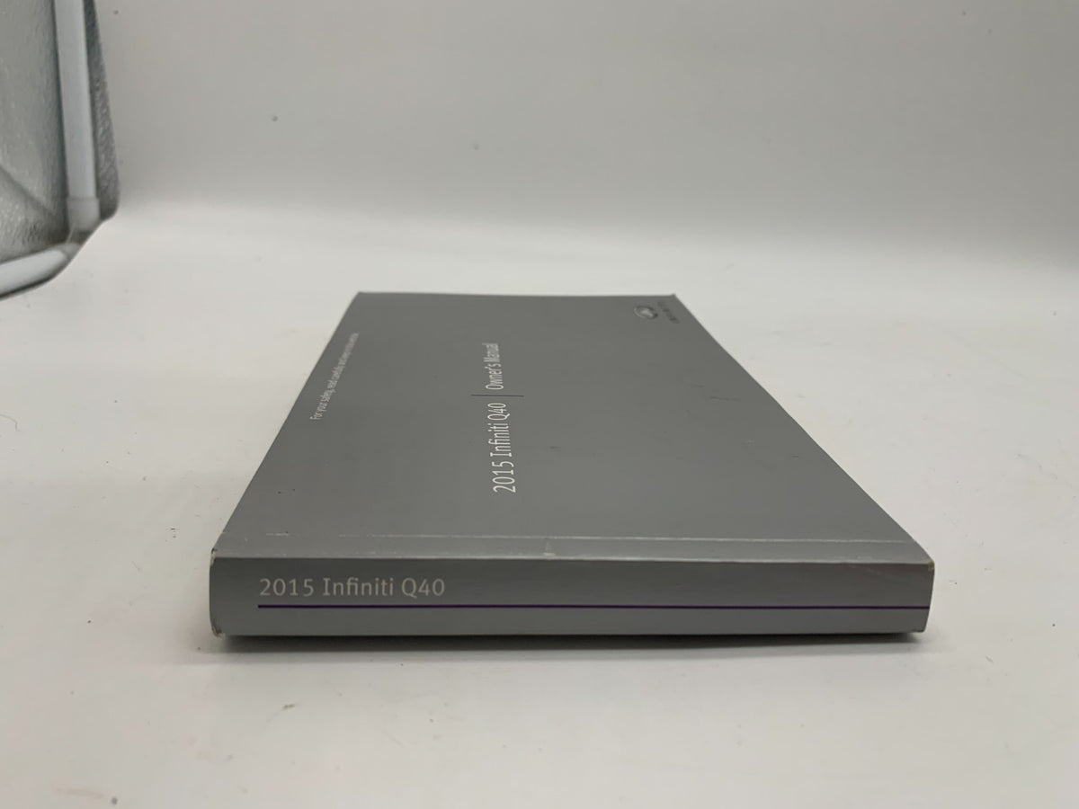 2015 Infiniti Q40 Q 40 Owners Manual Set OEM A01B01016