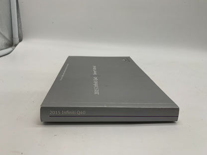 2015 Infiniti Q40 Q 40 Owners Manual Set OEM A01B01016