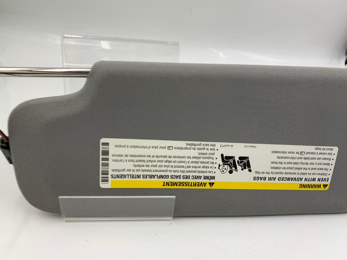 2016-2021 Chevrolet Malibu Passenger Sun Visor  Gray Illuminated OEM A01B39033