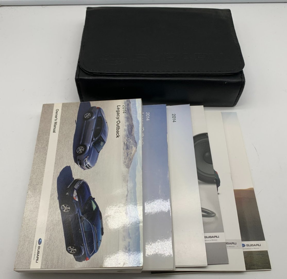 2014 Subaru Legacy Outback Owners Manual Set with Case OEM C02B04033
