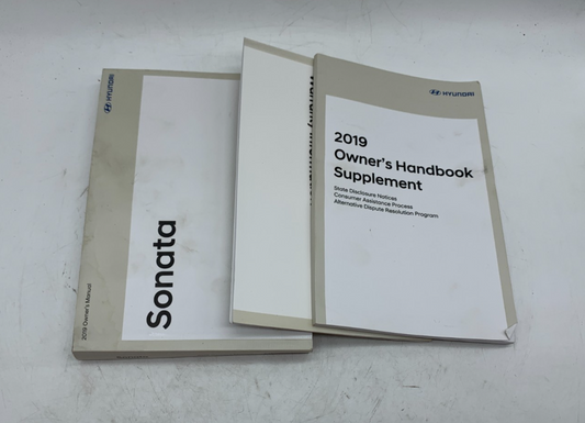 2019 Hyundai Sonata Owners Manual Set OEM A03B44004