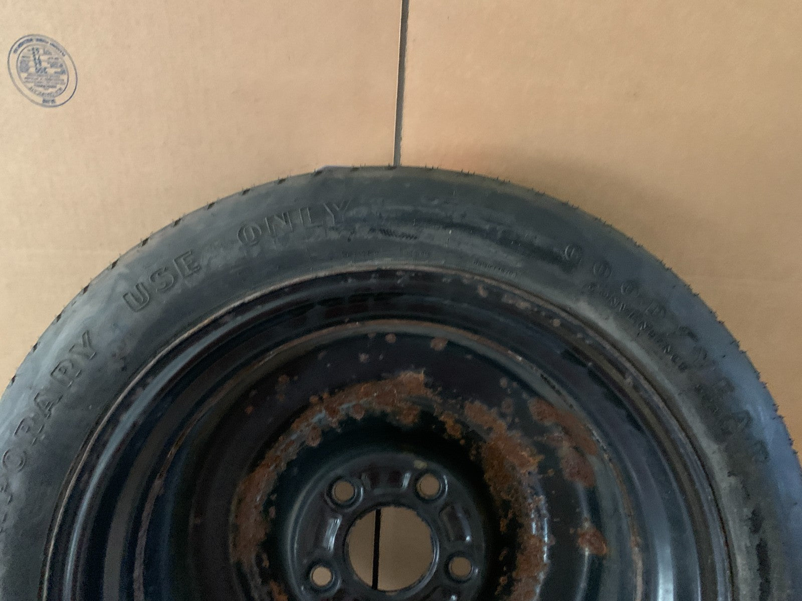 2012-2016 Chrysler Town & Country 17" Spare Tire Compact Donut T145/80D17