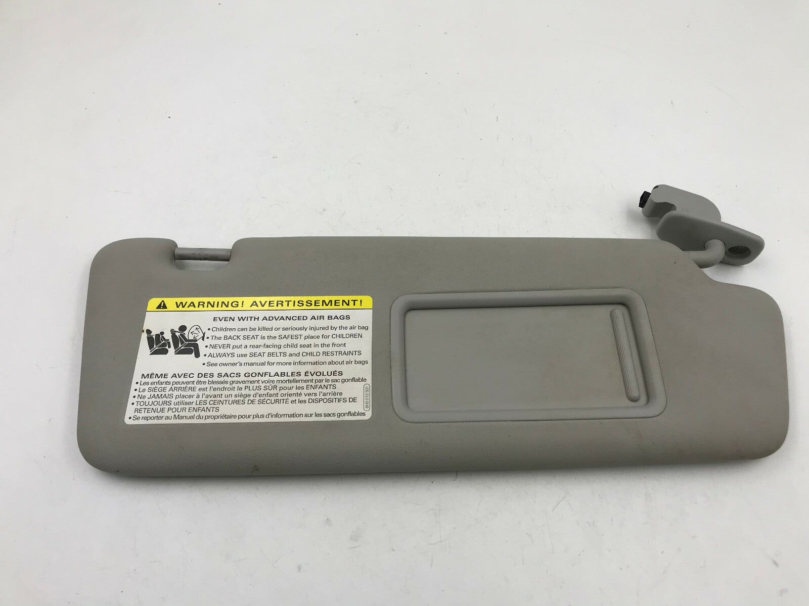 2002-2008 Audi A4 Sedan Passenger Sun Visor Gray Illuminated OEM B01B17062