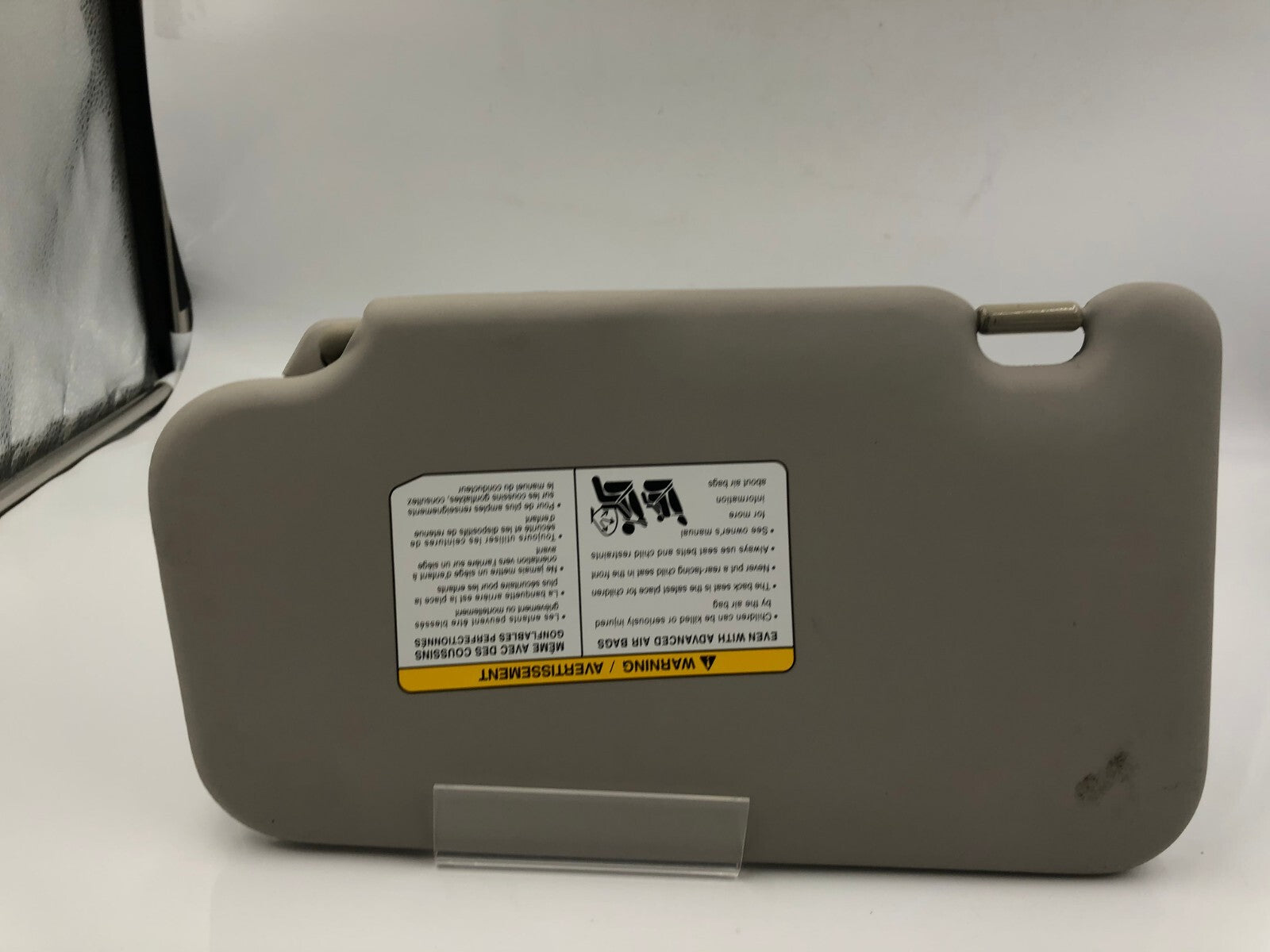 2011-2013 Nissan Juke Passenger Sun Visor Gray OEM B01B32040