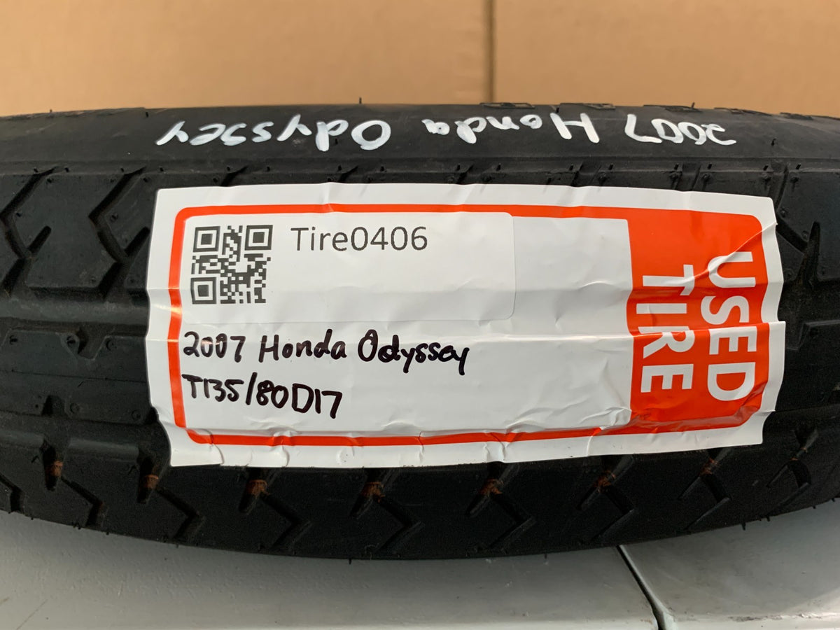 2005-2010 Honda Odyssey 17" Spare Tire T135/80D17 OEM Wheel Compact Donut OEM