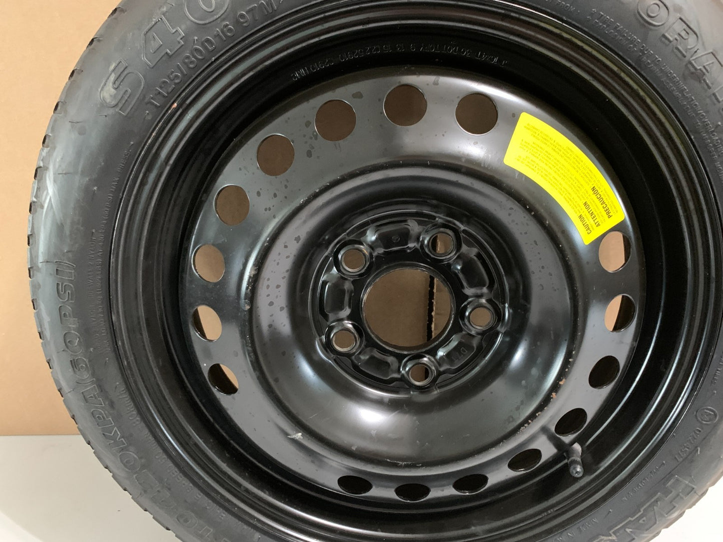 2015-2020 Hyundai Sonata 16" Spare Tire Wheel Compact Donut T125/80D16 OEM