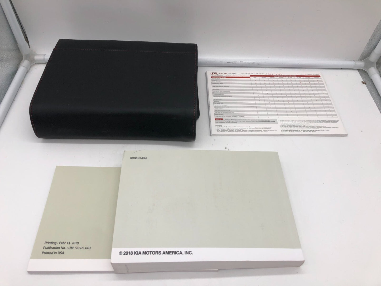 2019 Kia Optima Owners Manual Set with Case OEM A02B29004