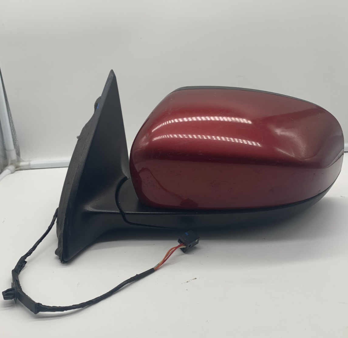 2014-2021 Jeep Cherokee Driver Side View Power Door Mirror Red OEM C03B07052