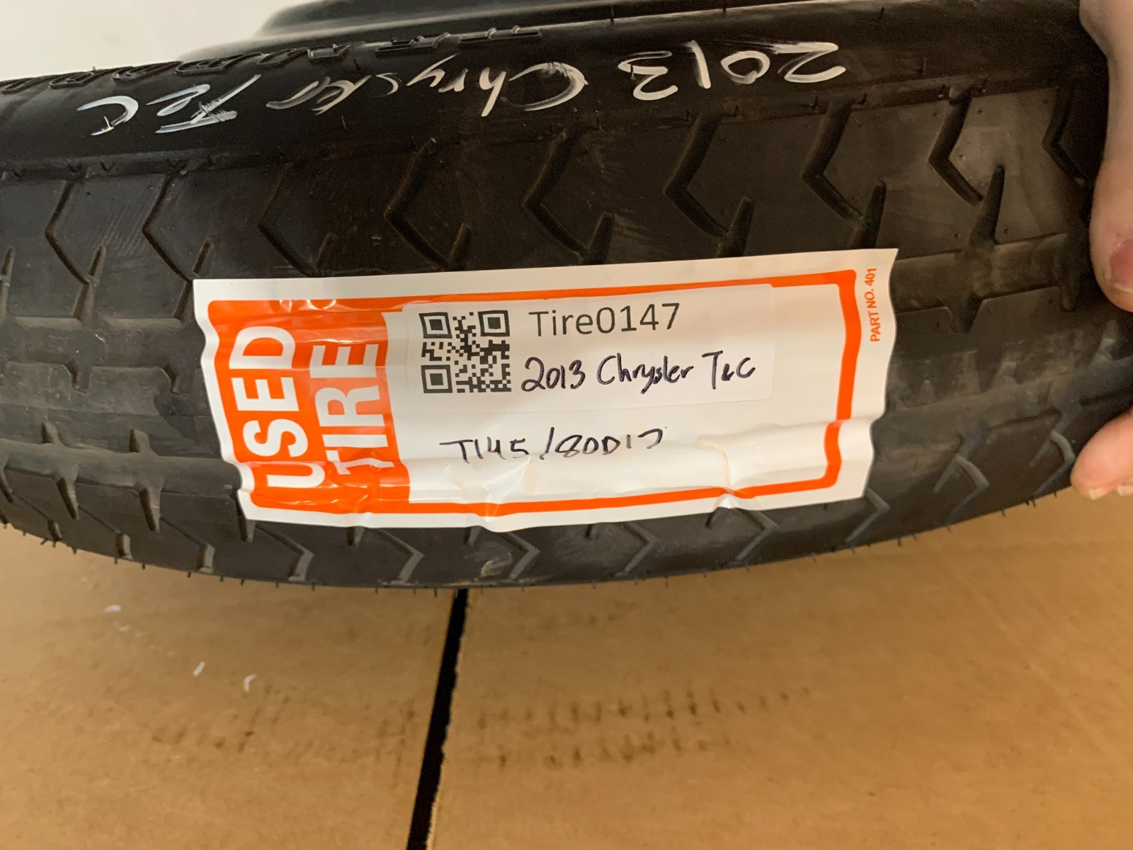 2012-2016 Chrysler Town & Country 17" Spare Tire Compact Donut T145/80D17 97M