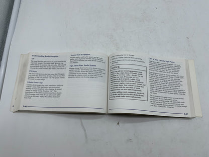 2001 Cadillac DeVille Owners Manual Set with Case OEM A02B50012