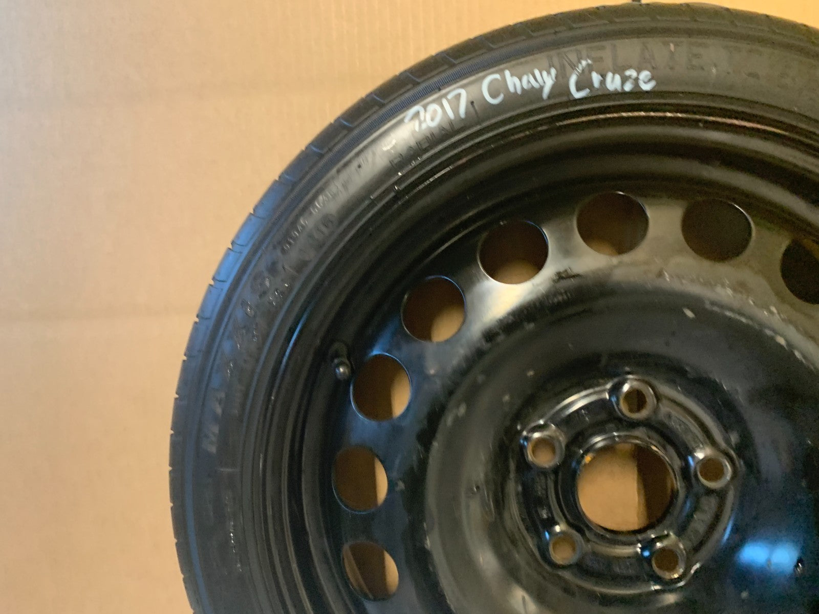 2016-2019 Chevy Cruze Sonic 16" Spare Tire Wheel Compact Donut T115/70R16 Maxxis