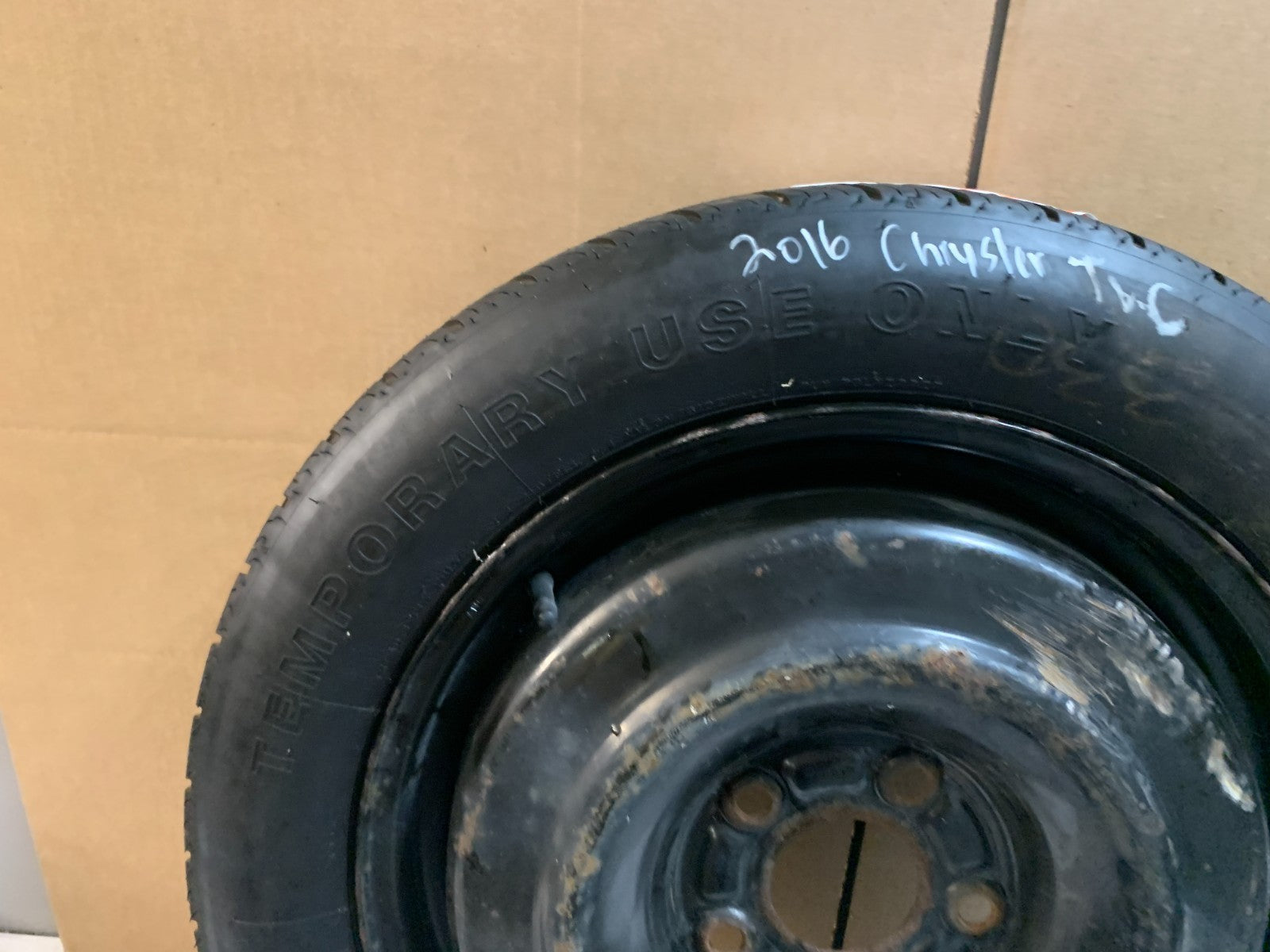 2012-2016 Chrysler Town & Country 17" Spare Tire Wheel Compact Donut T145/80R17