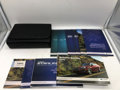 2019 Subaru Legacy Owners Manual Set with Case OEM E03B20007