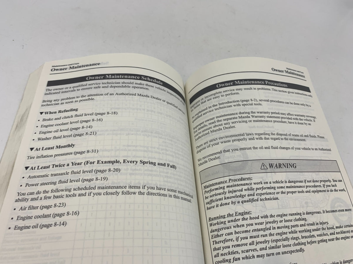 2005 Mazda 3 Owners Manual  Set with Case OEM D04B41053