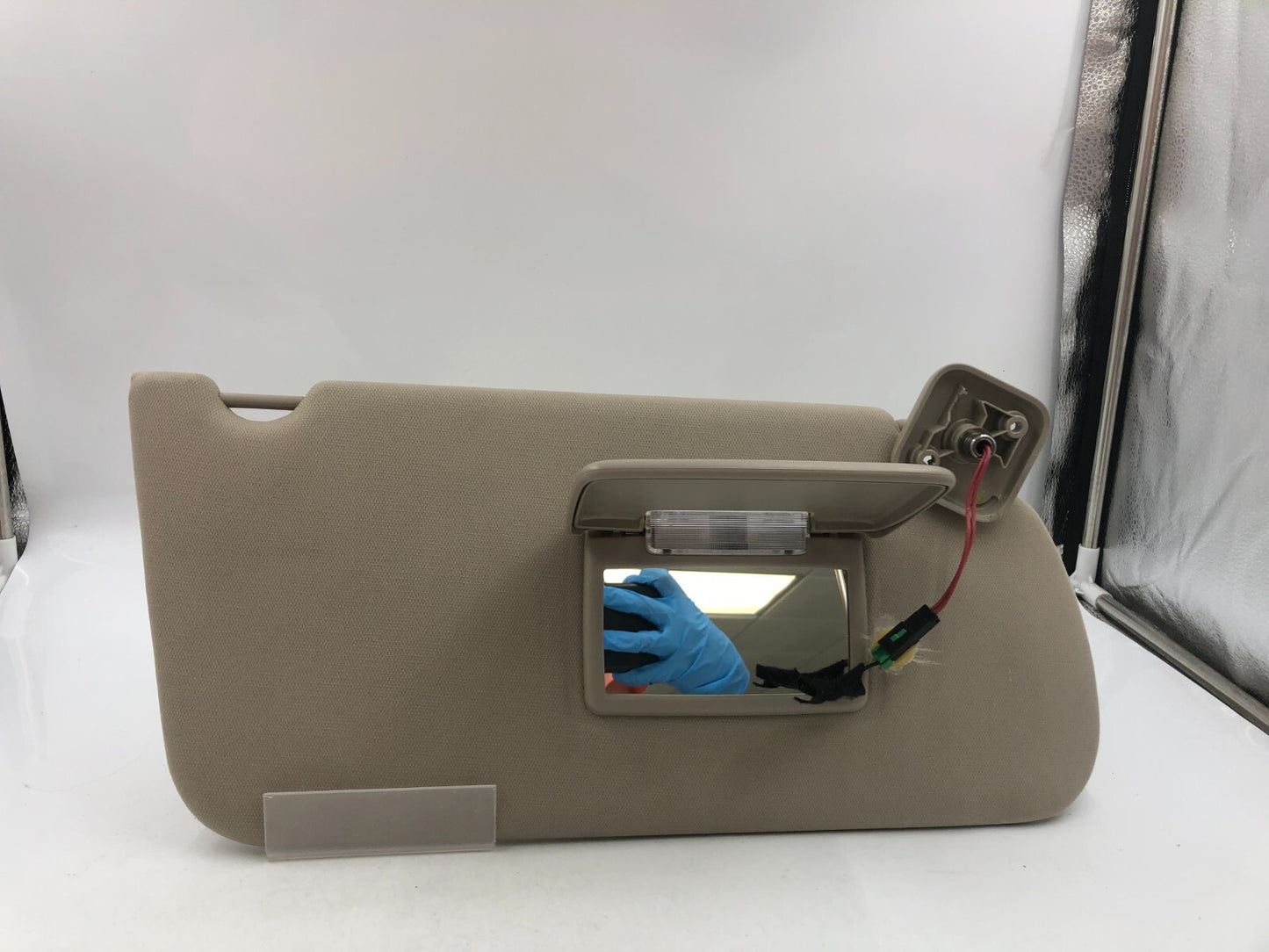 2009-2012 Ford Flex Passenger Sun Visor Shade Tan Illuminated OEM G04B50052