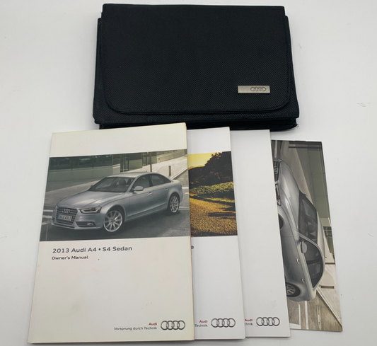 2013 Audi A4 Sedan Owners Manual Set with Case OEM C02B47008
