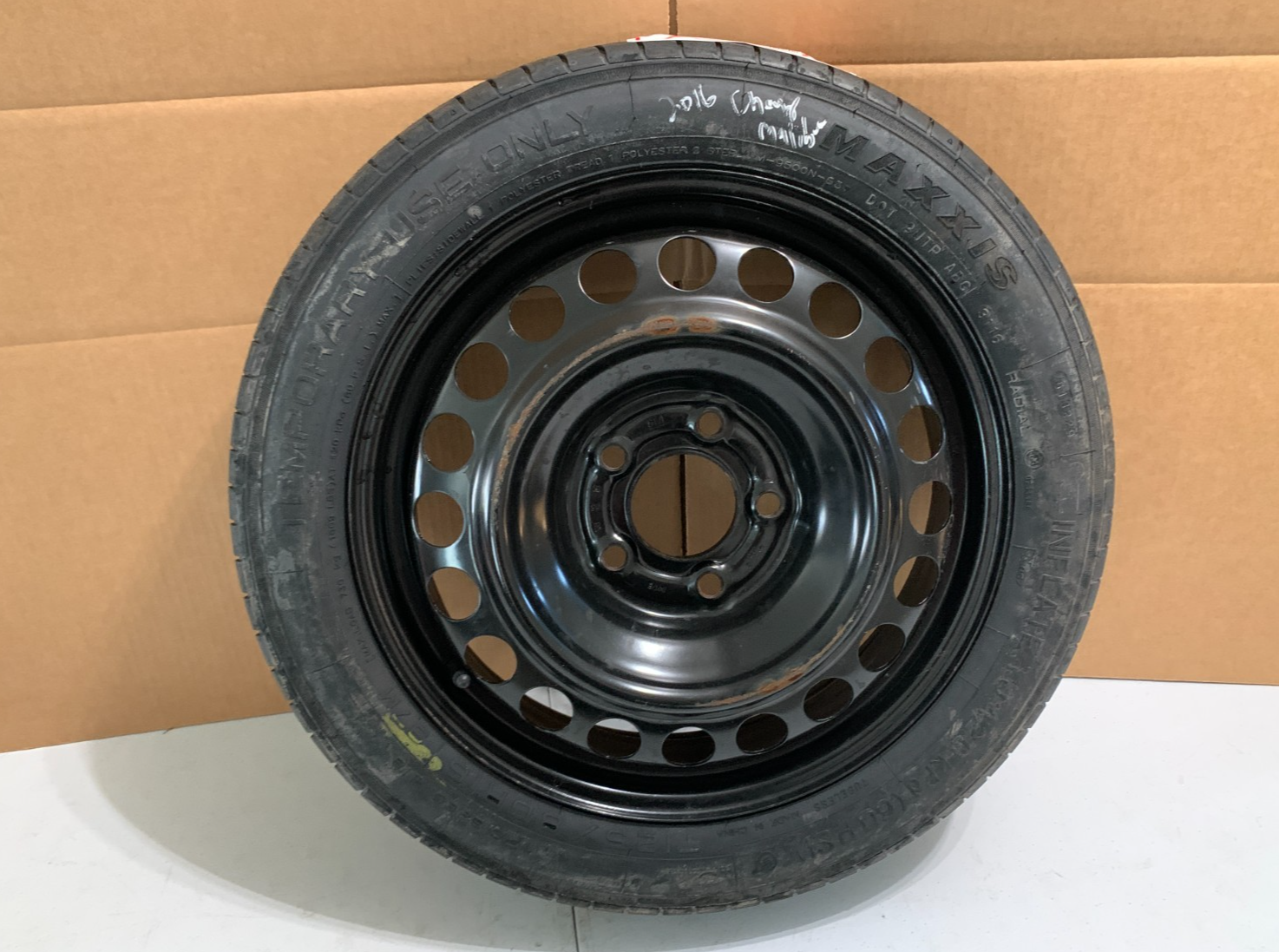 2016-2022 Chevrolet Malibu 16" Spare Tire Compact Donut T125/80R16