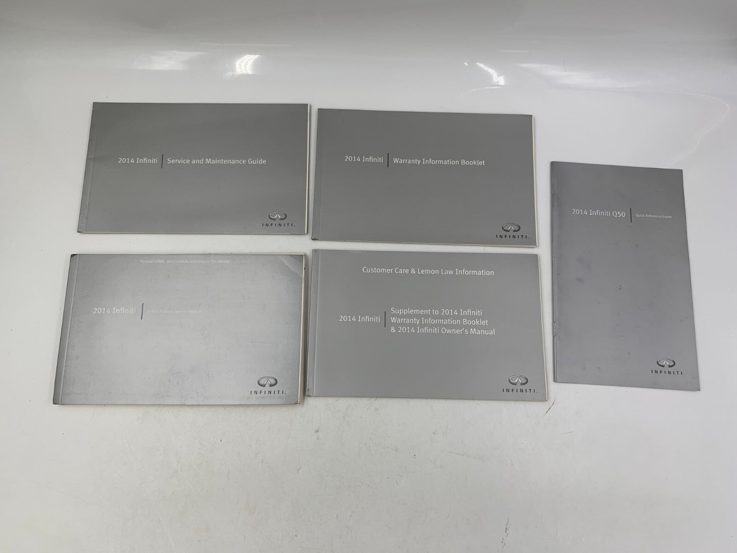 2014 Infiniti Q50 Owners Manual Set with Case OEM B03B55027