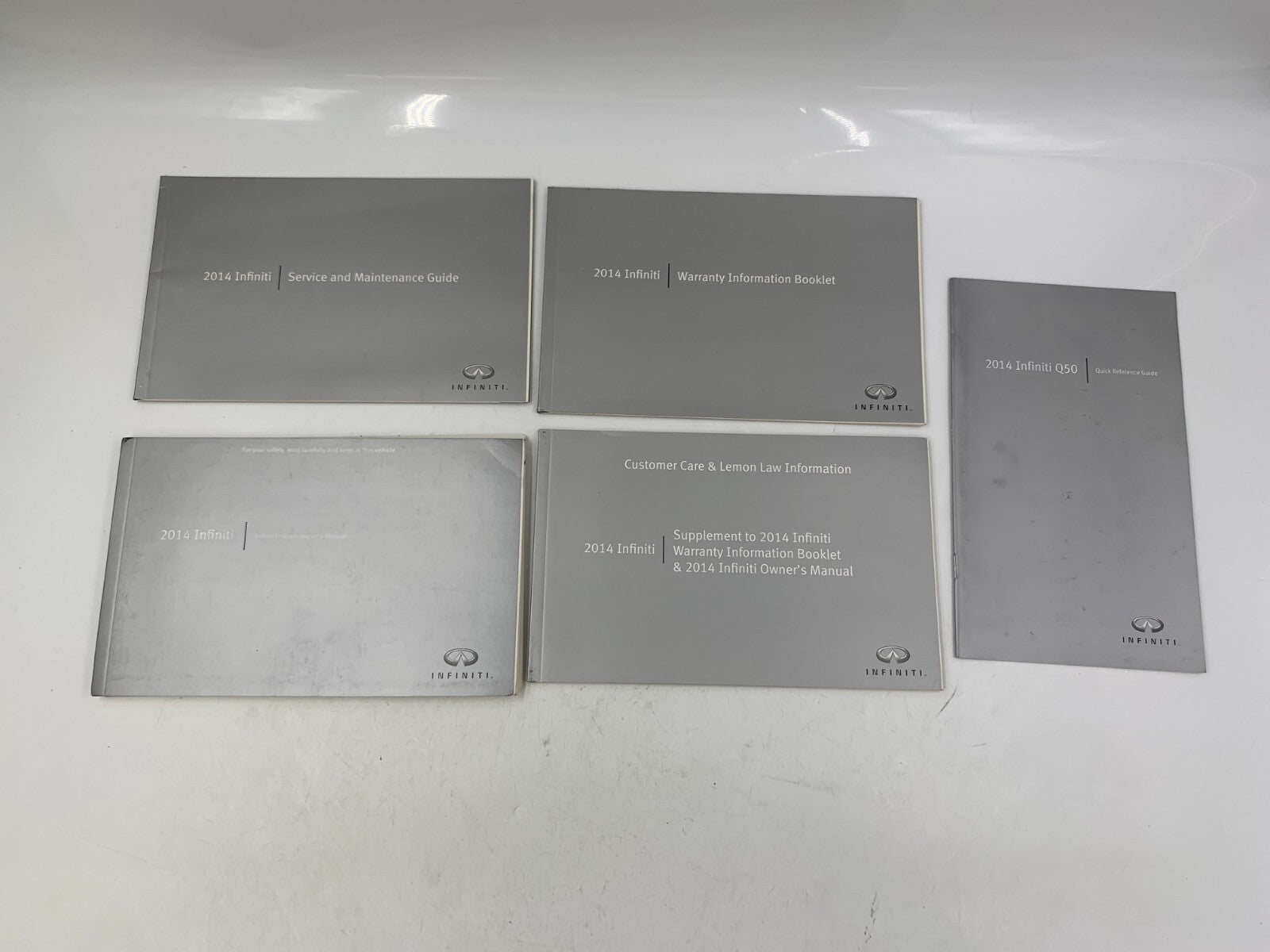 2014 Infiniti Q50 Owners Manual Set with Case OEM B03B55027