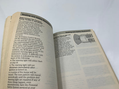 2002 Ford Focus Owners Manual OEM D03B36055