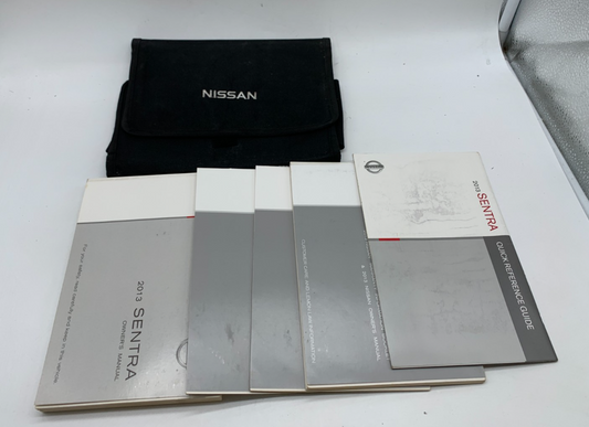 2013 Nissan Sentra Owners Manual Set with Case OEM B01B04001