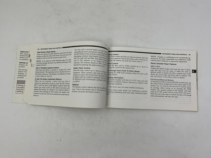 2002 Dodge Durango Owners Manual OEM A01B52034