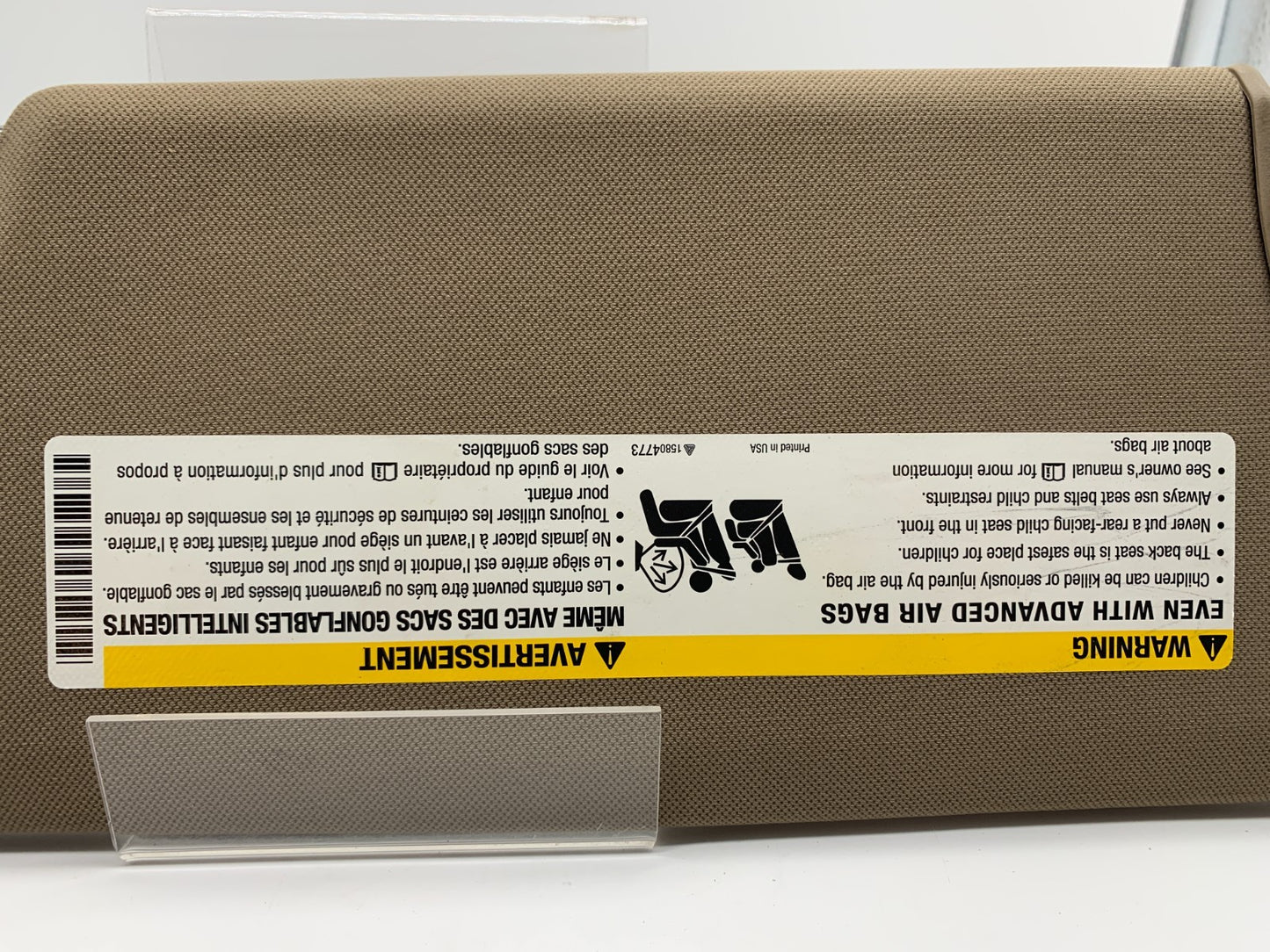 2004-2012 Chevrolet Malibu Passenger Sun Visor Brown OEM C01B39004