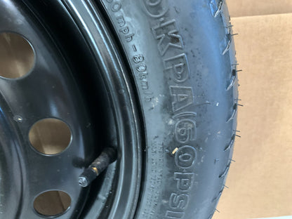 2019-2023 Hyundai Kona 16" Spare Tire Wheel Compact Donut T125/80D16